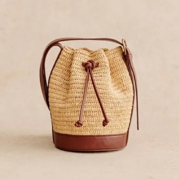 Sezane Handbags - Sézane MINI FARROW RAPHIA BUCKET Bag